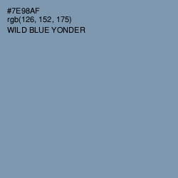 #7E98AF - Wild Blue Yonder Color Image